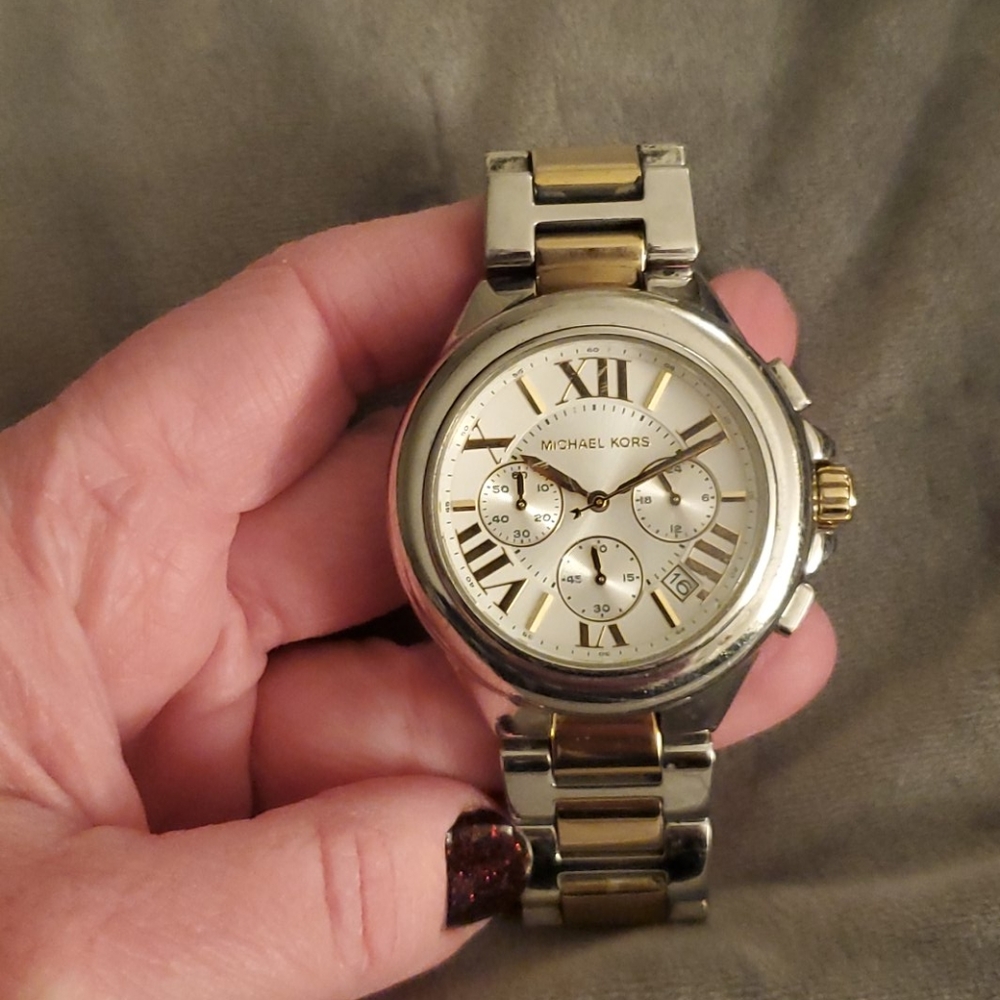 Michael Kors silver and gold watch